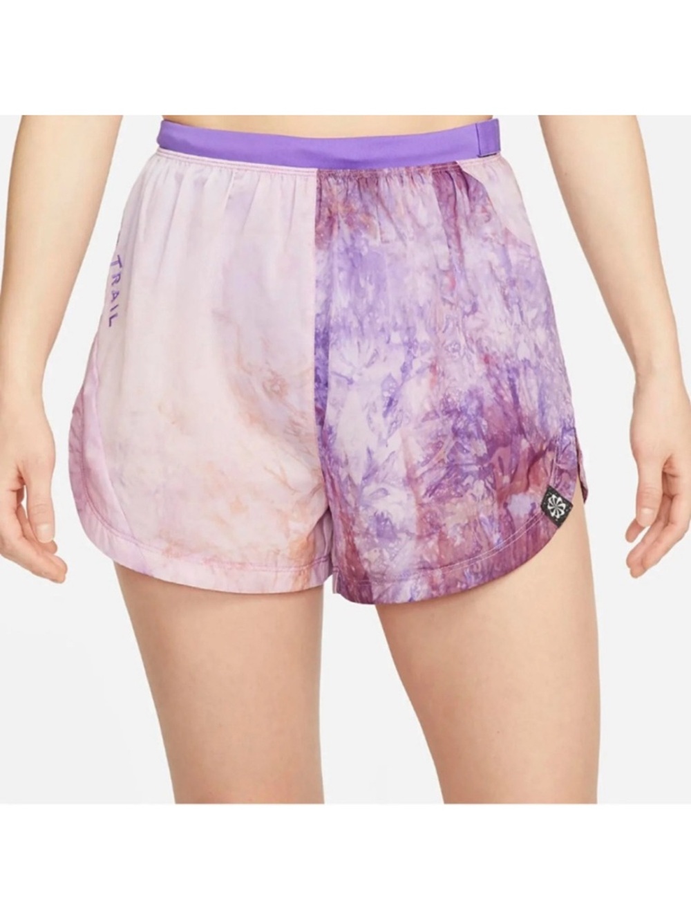 Nike Purple Tie-Dye Athletic Shorts